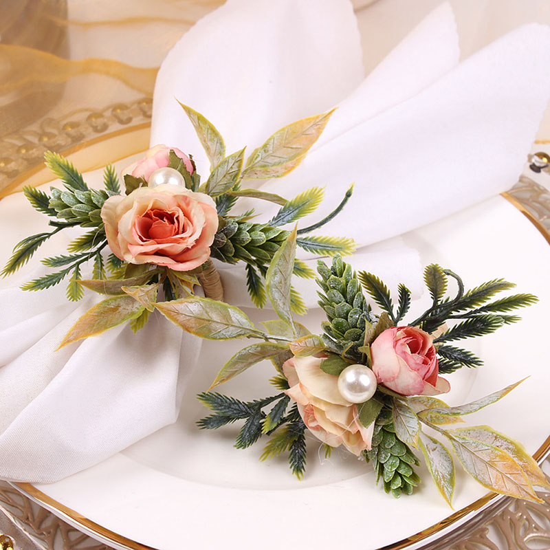 Napkin Rings Holder Rose & Pin - Party Event Supplier บทวิจารณ์และราคา