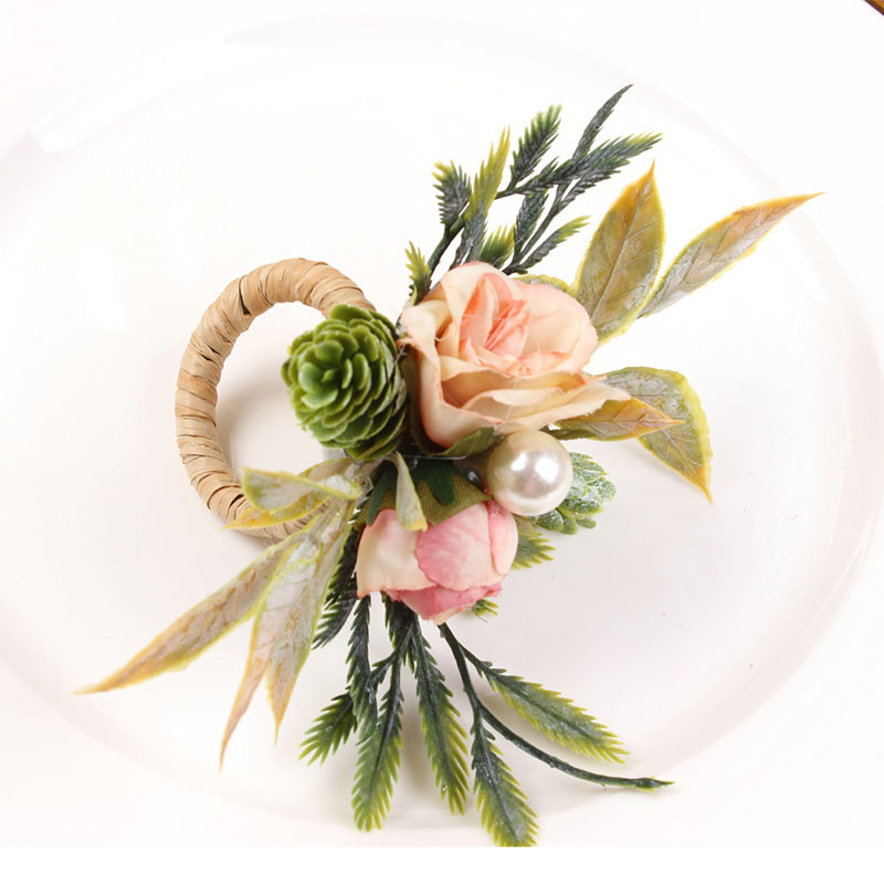 Napkin Rings Holder Rose & Pin - Party Event Supplier บทวิจารณ์และราคา