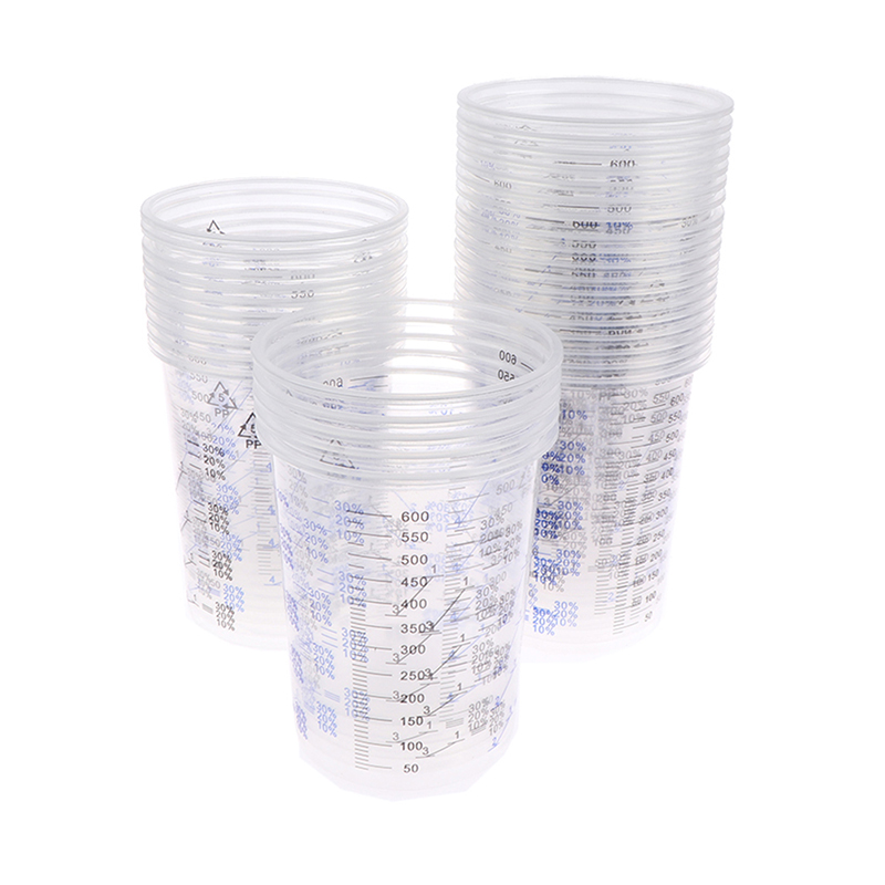 50PCS 600ml Calibrated Plastic - Plastic Cup 50Pcs บทวิจารณ์และราคา