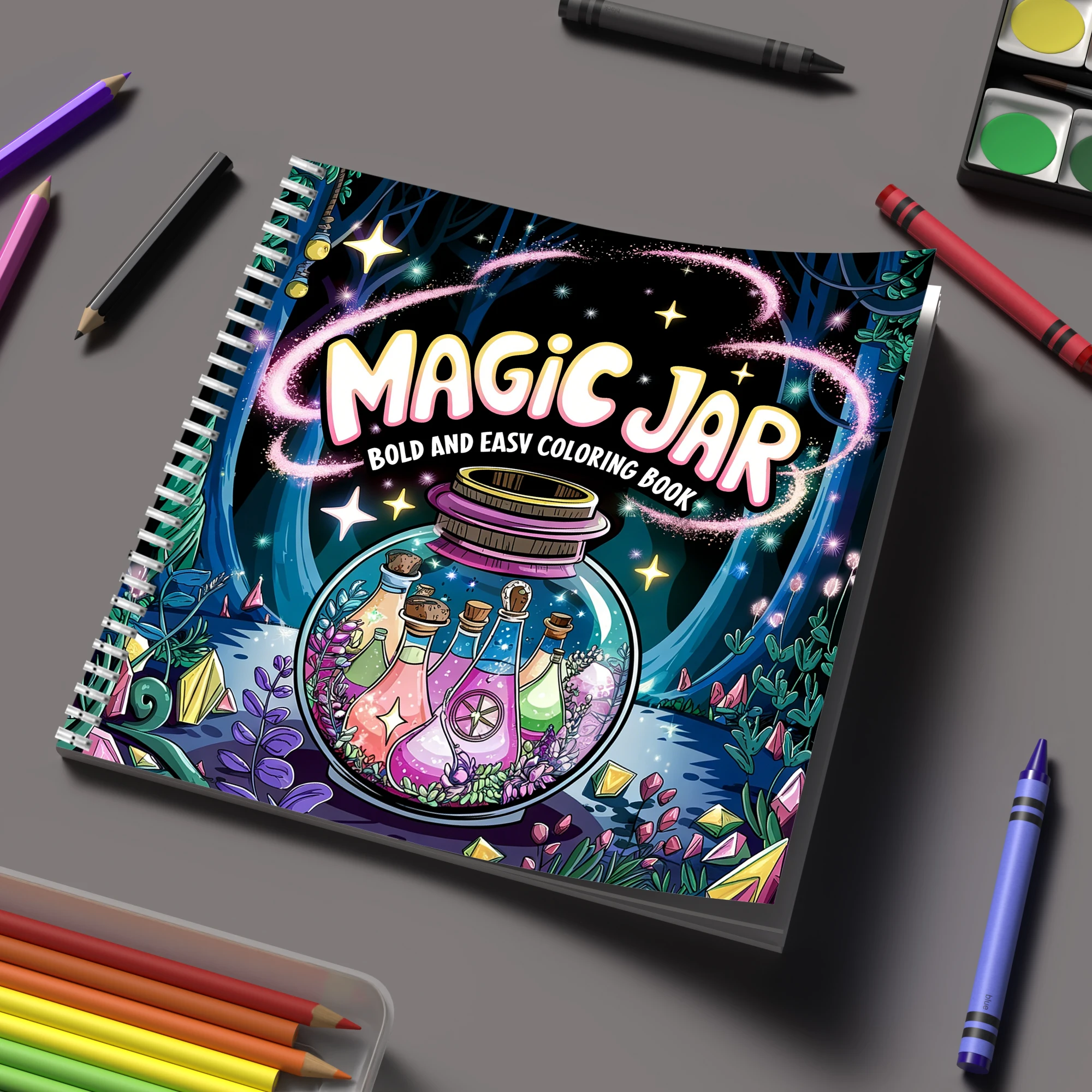 Coloring Book Magic Jar for Ad - Supply Event บทวิจารณ์และราคา