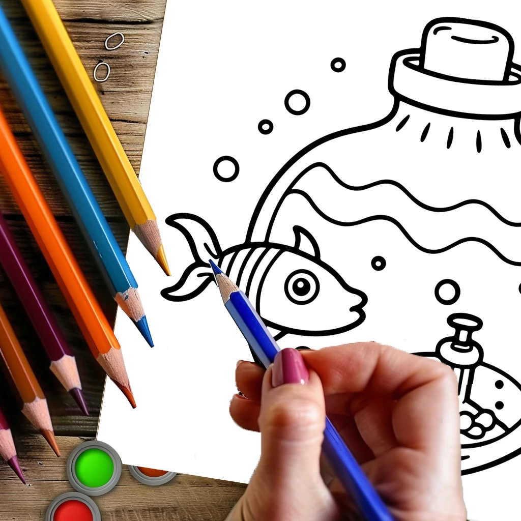 Coloring Book Magic Jar for Ad - Supply Event บทวิจารณ์และราคา