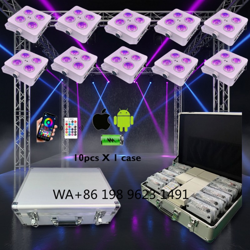 4X18W RGBWA+UV 6IN1 Mini Wirel - Event & Party Supply บทวิจารณ์และราคา