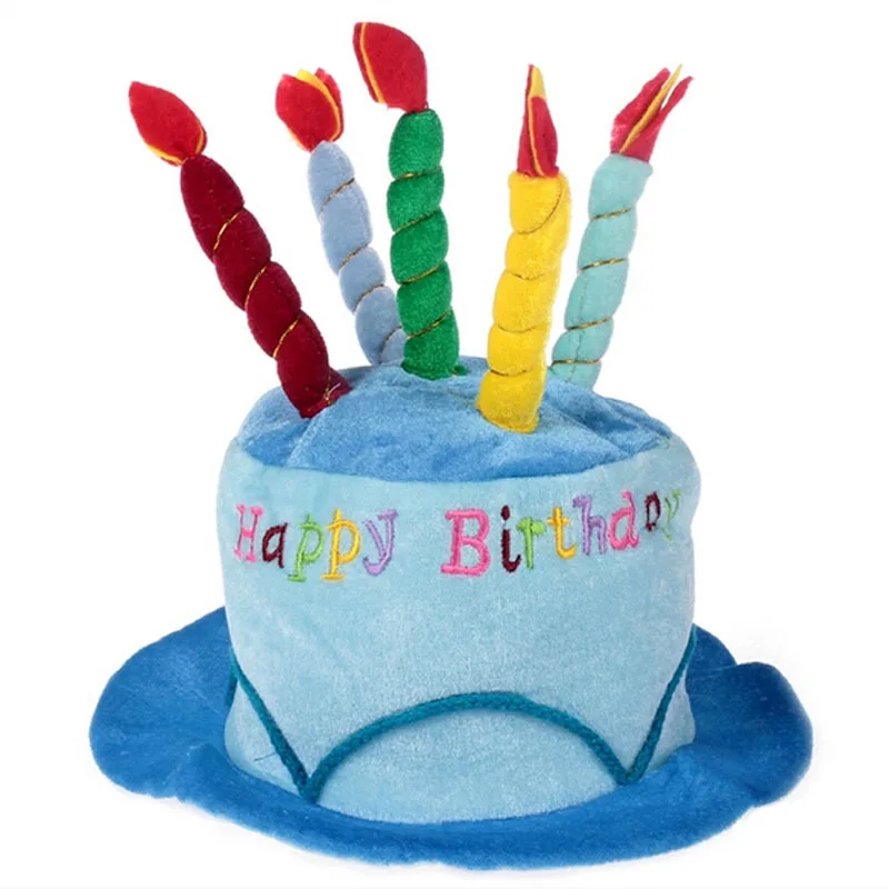 Birthday Cake Hat Birthday Can - Party Hat Cone บทวิจารณ์และราคา