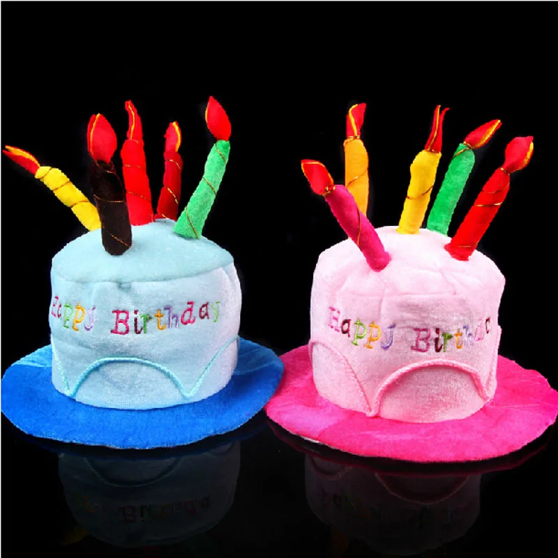 Birthday Cake Hat Birthday Can - Party Hat Cone บทวิจารณ์และราคา