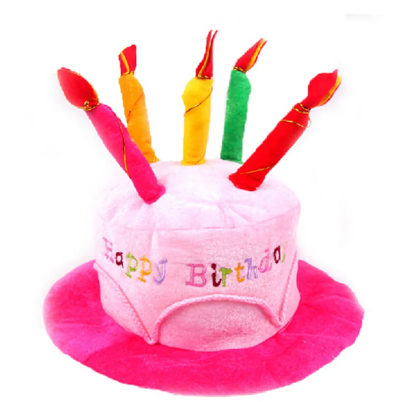 Birthday Cake Hat Birthday Can - Party Hat Cone บทวิจารณ์และราคา