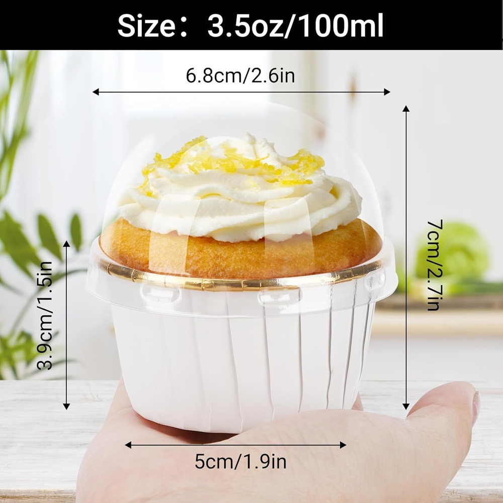 50 pcs Muffins Cup Paper Cupca - Plastic Cup 50Pcs บทวิจารณ์และราคา