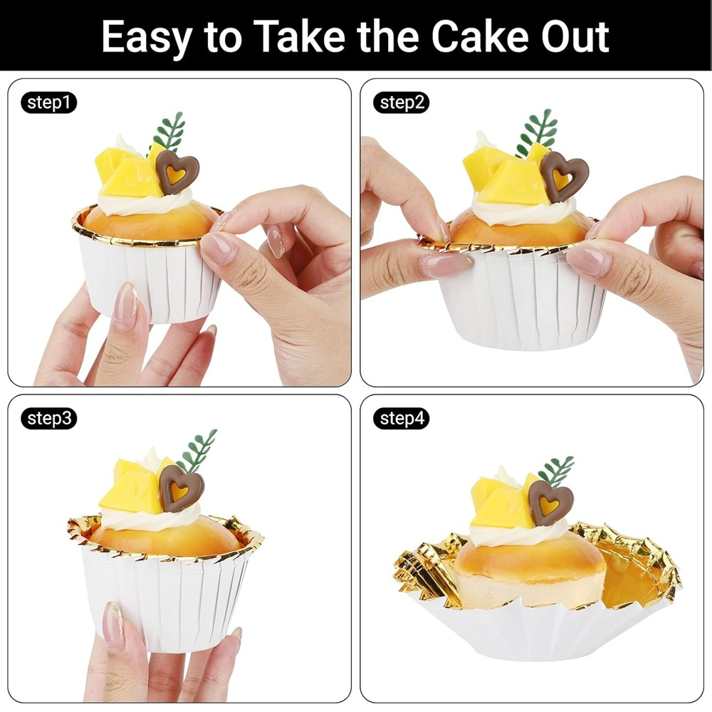 50 pcs Muffins Cup Paper Cupca - Plastic Cup 50Pcs บทวิจารณ์และราคา