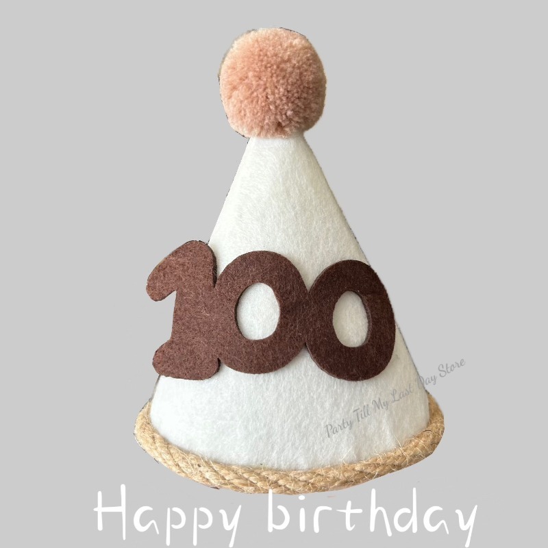 1Pc INS Kids Birthday Hat Non- - Party Hat Cone บทวิจารณ์และราคา