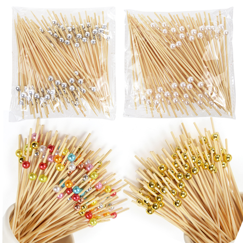 100Pcs Disposable Bamboo Skewe - Centerpiece Stick บทวิจารณ์และราคา