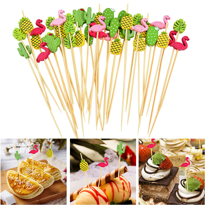 100Pcs Disposable Bamboo Skewe - Centerpiece Stick บทวิจารณ์และราคา