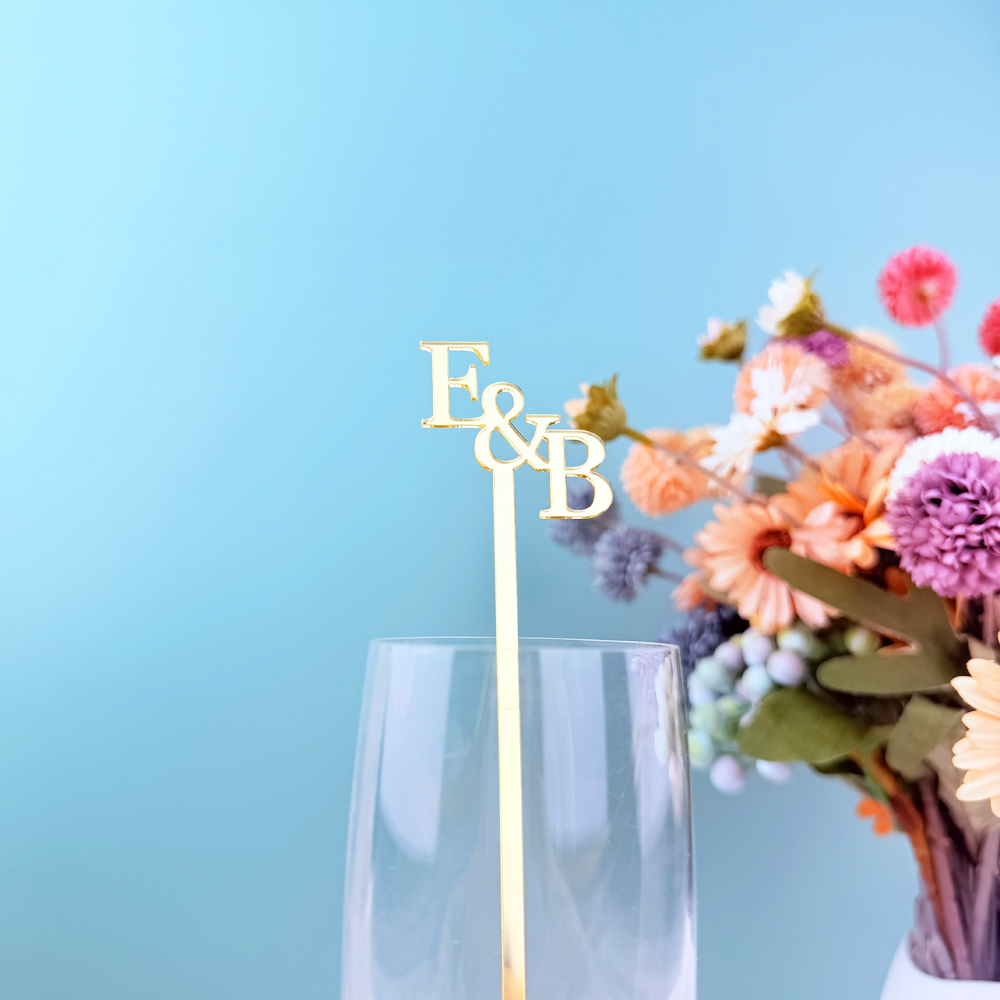 20pcs/50pcs Custom Initial nam - Centerpiece Stick บทวิจารณ์และราคา