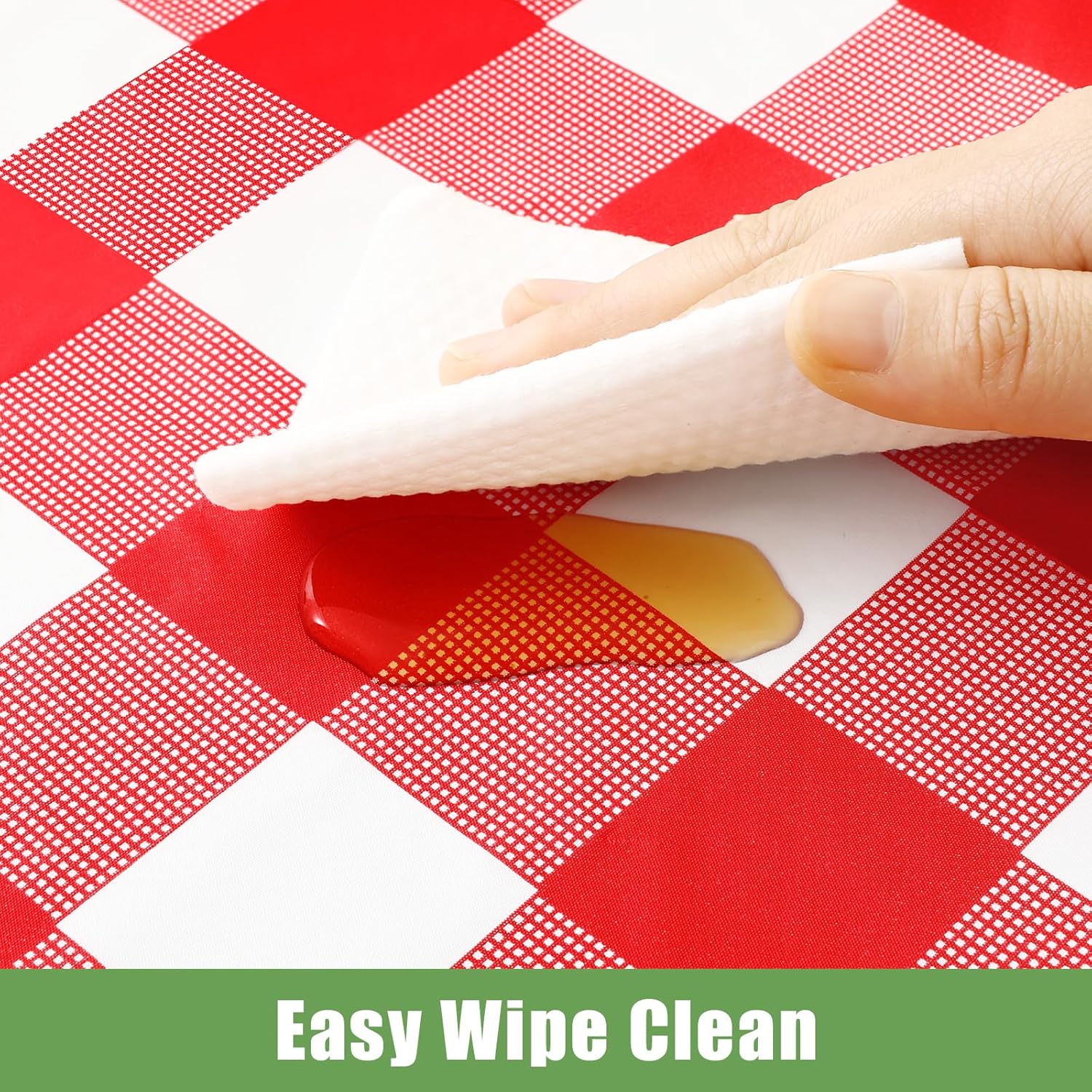 Smiry 3 Pack Red Gingham Dispo - Table Cloth Disposable บทวิจารณ์และราคา