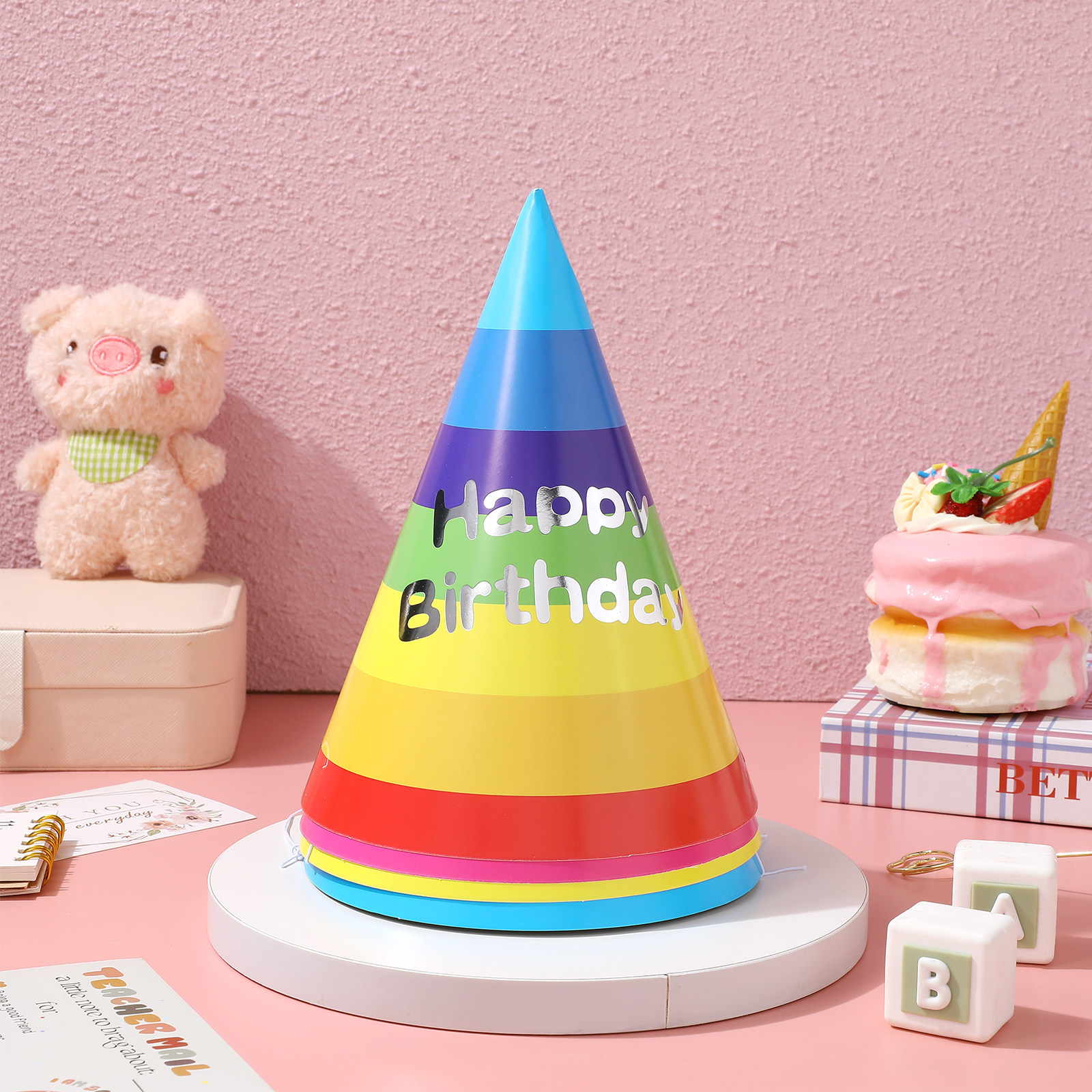 20Pcs Cute Birthday Party Hats - Party Hat Cone บทวิจารณ์และราคา