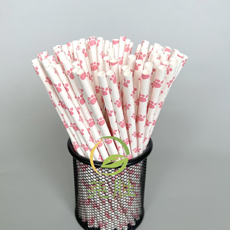 Moustache Paper Straw Cow Blac - Paper Straw Color บทวิจารณ์และราคา
