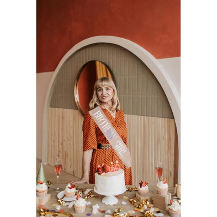 Birthday Girl Sash for Women B - Birthday Sash Glitter บทวิจารณ์และราคา