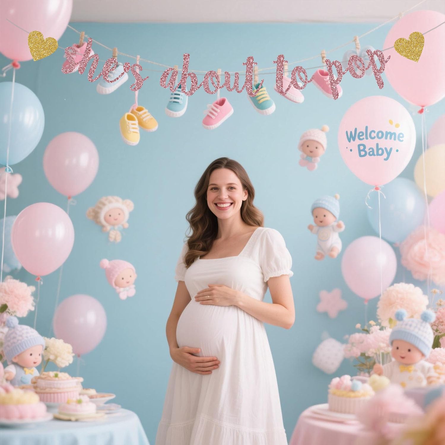 She's About to Pop Banner,Rose - Party Banner Gold บทวิจารณ์และราคา
