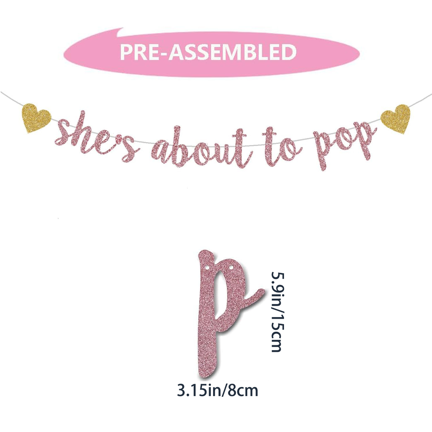 She's About to Pop Banner,Rose - Party Banner Gold บทวิจารณ์และราคา