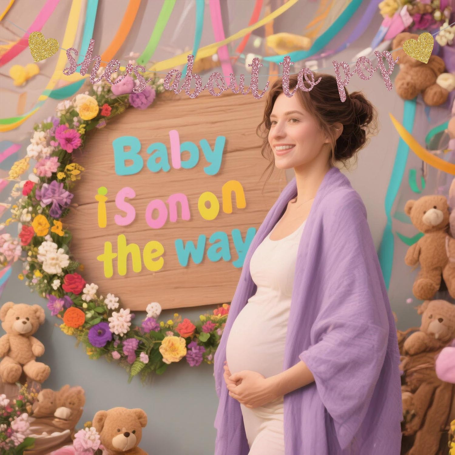 She's About to Pop Banner,Rose - Party Banner Gold บทวิจารณ์และราคา
