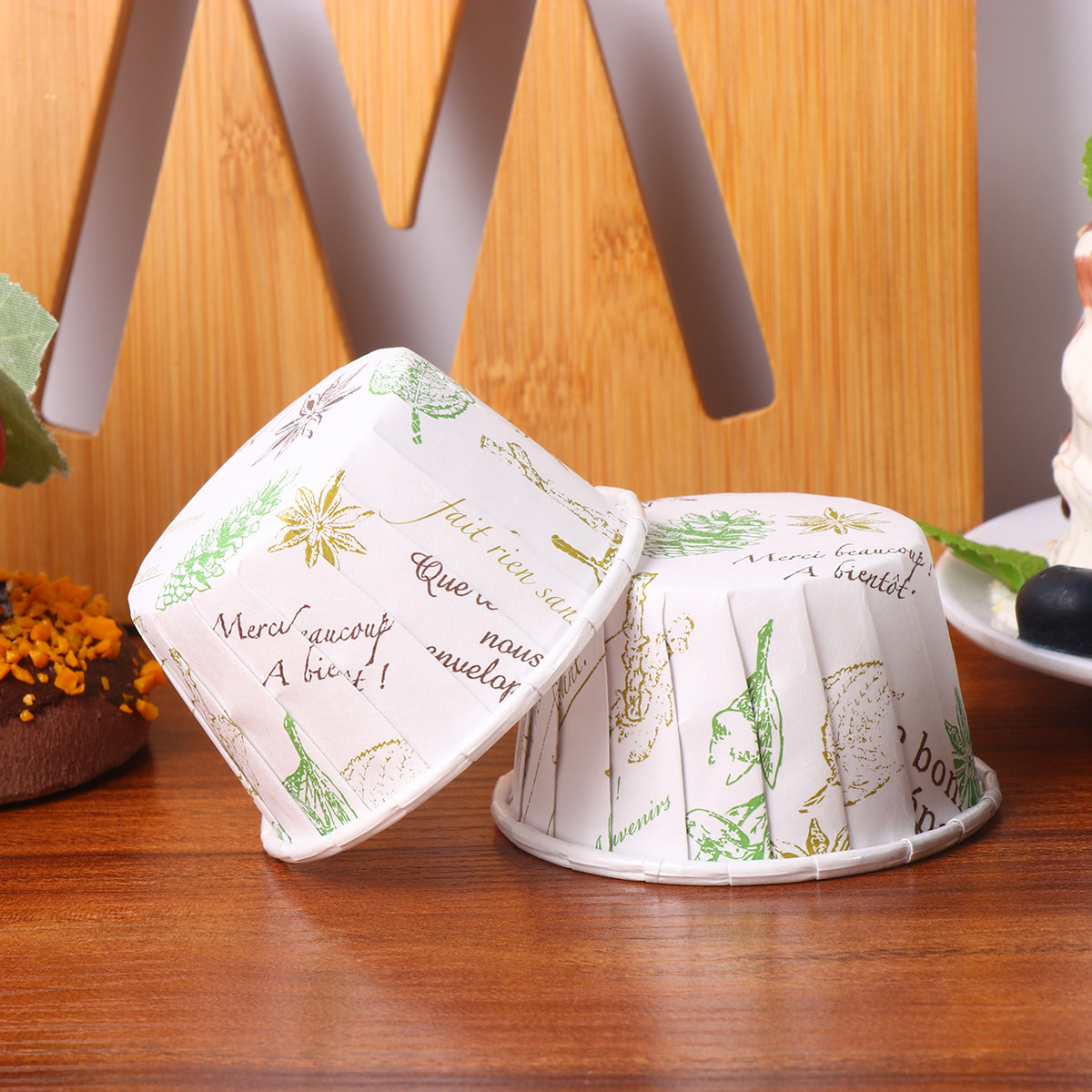 50Pcs Disposable Muffin Boxes  - Plastic Cup 50Pcs บทวิจารณ์และราคา