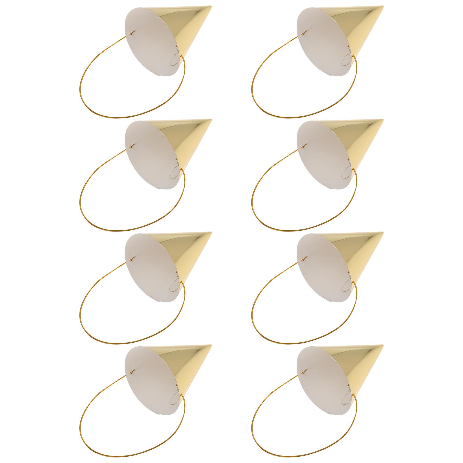 8 Pcs Birthday Hat Mini Assort - Party Hat Cone บทวิจารณ์และราคา