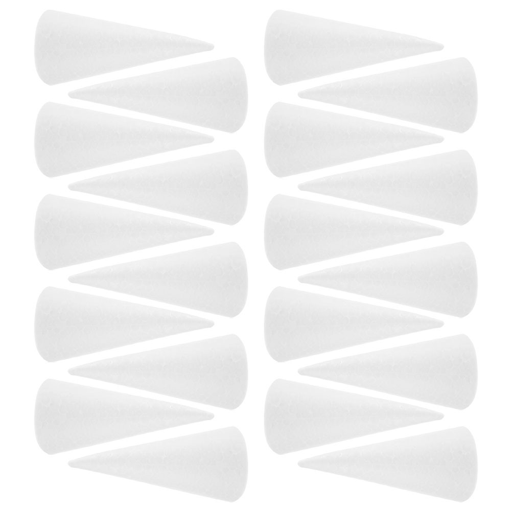 20pcs Polystyrene Foam Cones,  - Cotton Candy Cone บทวิจารณ์และราคา