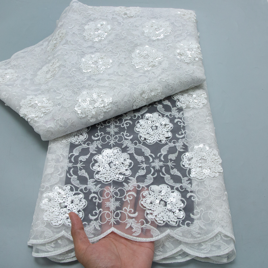 2026 French Embroidered Mesh L - Glitter Tablecloth บทวิจารณ์และราคา