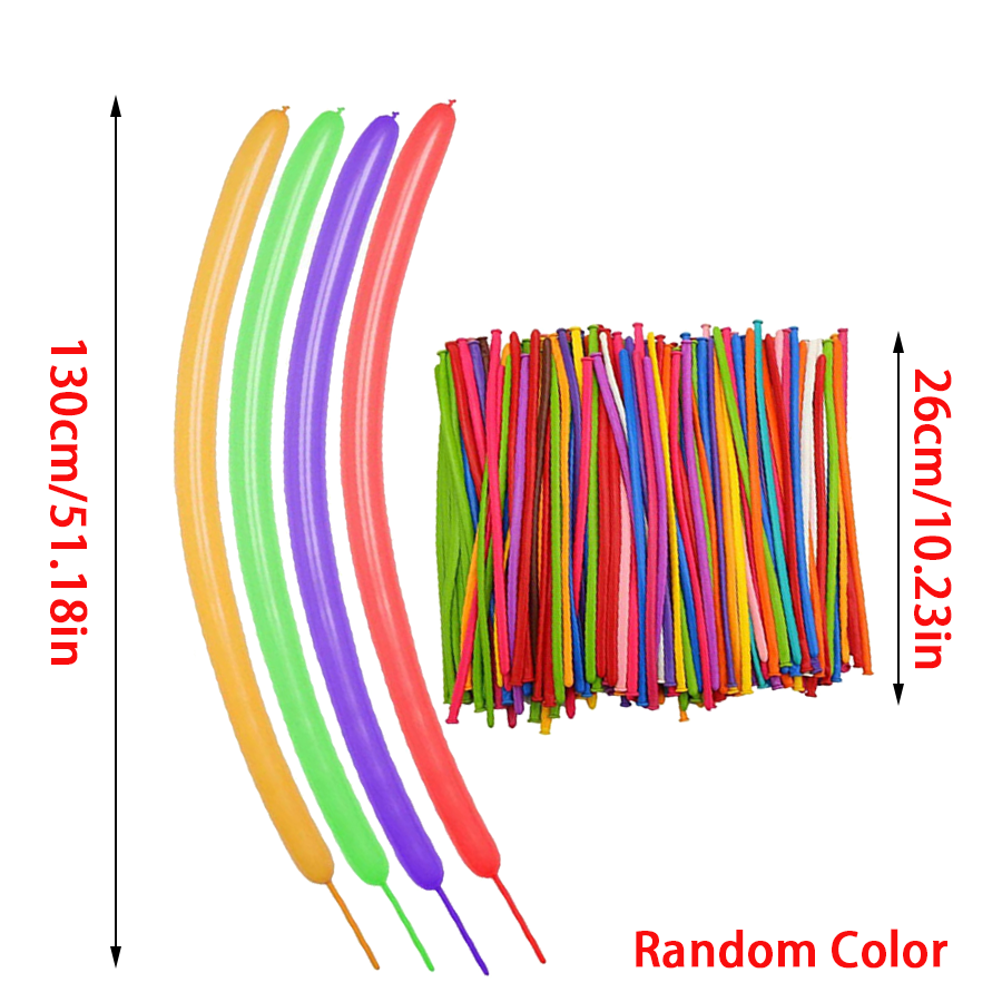 50/101pcs Long Strip Balloon w - Balloon Pump Hand บทวิจารณ์และราคา