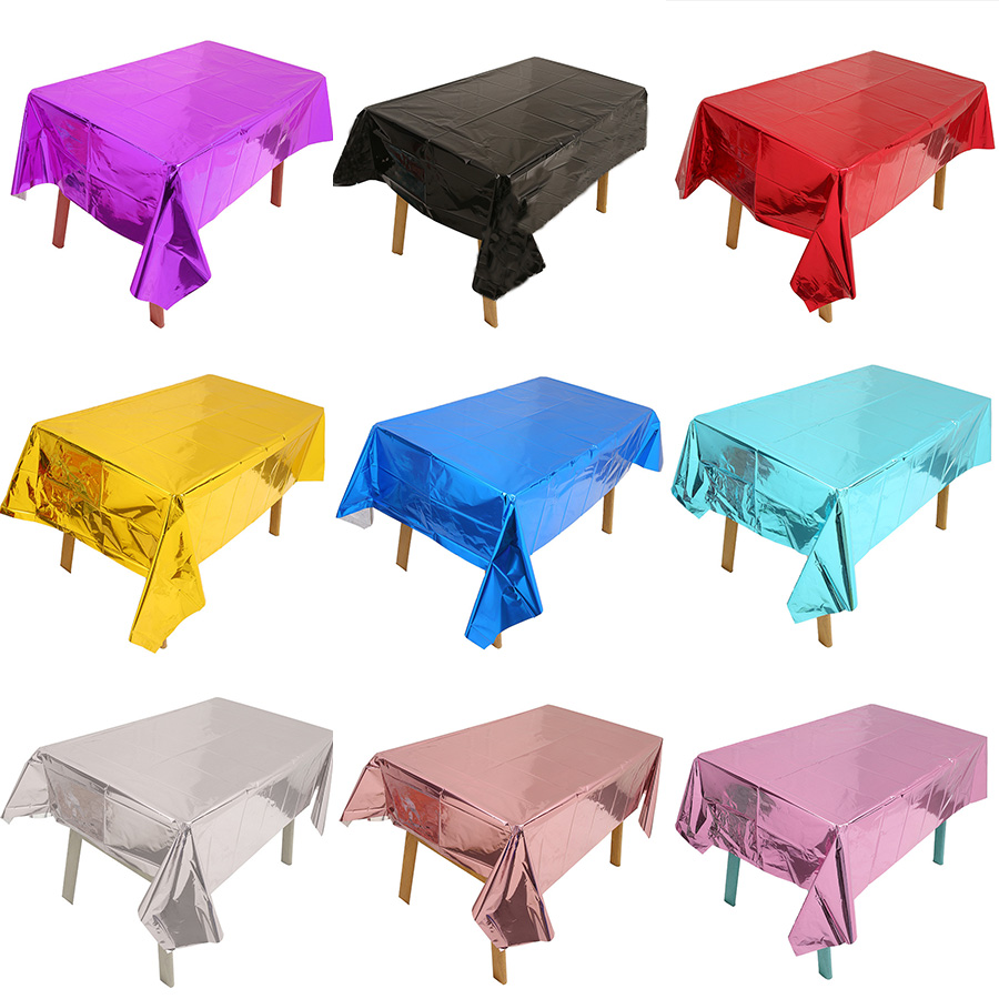 137cm*183cm Rose Gold Sliver D - Table Cloth Disposable บทวิจารณ์และราคา