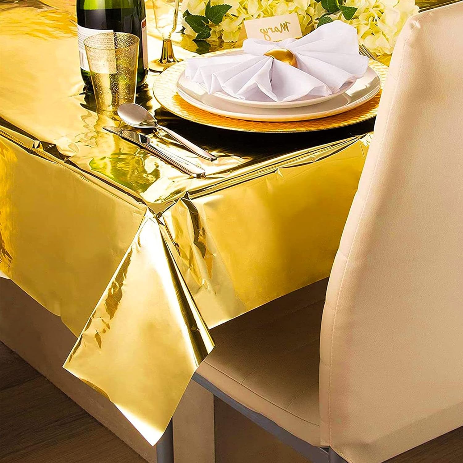 137cm*183cm Rose Gold Sliver D - Table Cloth Disposable บทวิจารณ์และราคา