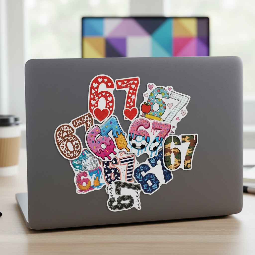 50pcs Number 67 Digital Graffi - Plastic Cup 50Pcs บทวิจารณ์และราคา