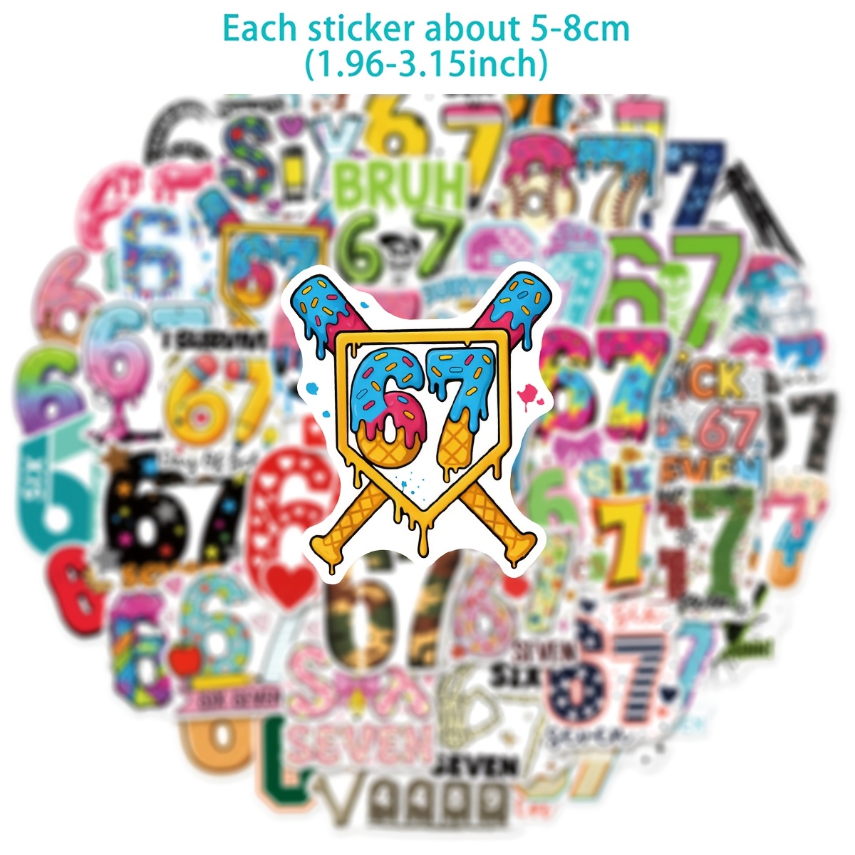 50pcs Number 67 Digital Graffi - Plastic Cup 50Pcs บทวิจารณ์และราคา