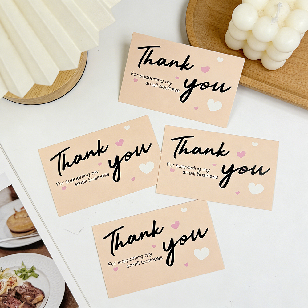 50/100pcs Thank You Cards, for - Party Event Supply Store บทวิจารณ์และราคา