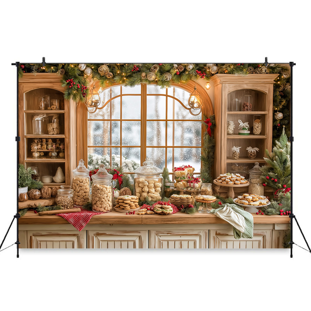 Christmas-Themed Dessert Table - Dessert Table Backdrop บทวิจารณ์และราคา
