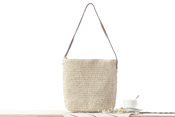 Straw Shoulder Woven Beach Sol - Paper Straw Color บทวิจารณ์และราคา