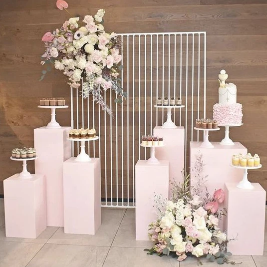 Dessert Table Cake Stand Birth - Dessert Table Backdrop บทวิจารณ์และราคา