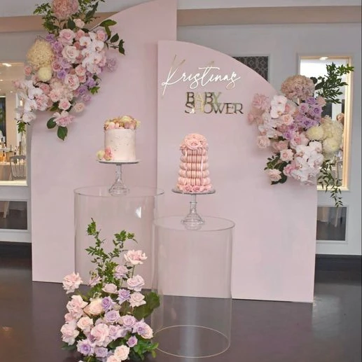Dessert Table Cake Stand Birth - Dessert Table Backdrop บทวิจารณ์และราคา