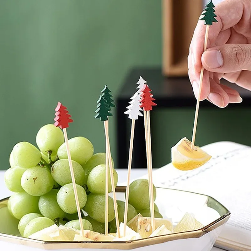 200/50PCS Christmas Fruit Skew - Centerpiece Stick บทวิจารณ์และราคา