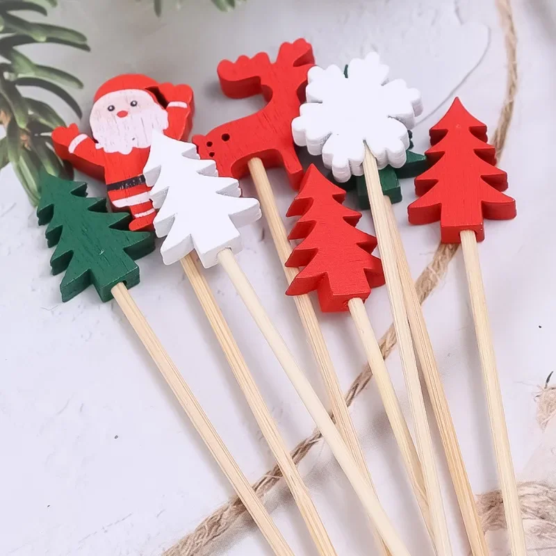 200/50PCS Christmas Fruit Skew - Centerpiece Stick บทวิจารณ์และราคา
