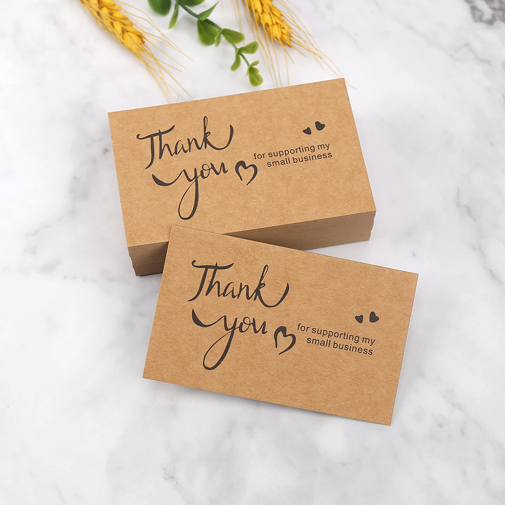 50pcs Thank You Cards Kraft Pa - Party Event Supply Store บทวิจารณ์และราคา