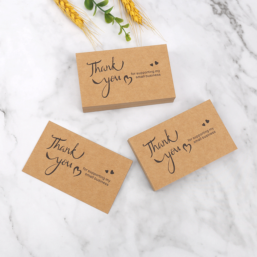 50pcs Thank You Cards Kraft Pa - Party Event Supply Store บทวิจารณ์และราคา