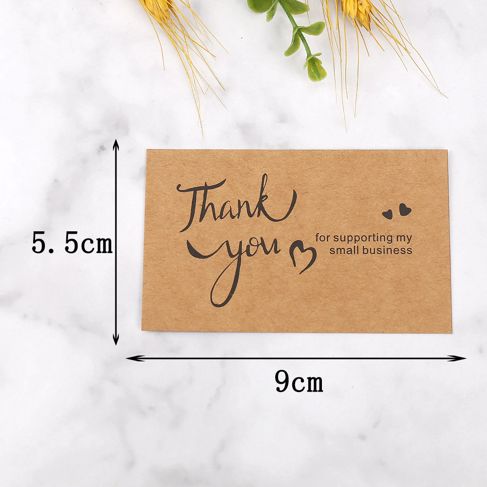 50pcs Thank You Cards Kraft Pa - Party Event Supply Store บทวิจารณ์และราคา