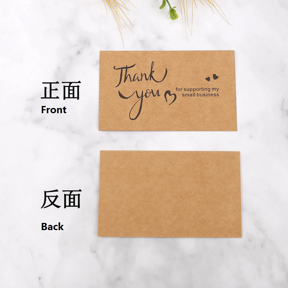 50pcs Thank You Cards Kraft Pa - Party Event Supply Store บทวิจารณ์และราคา