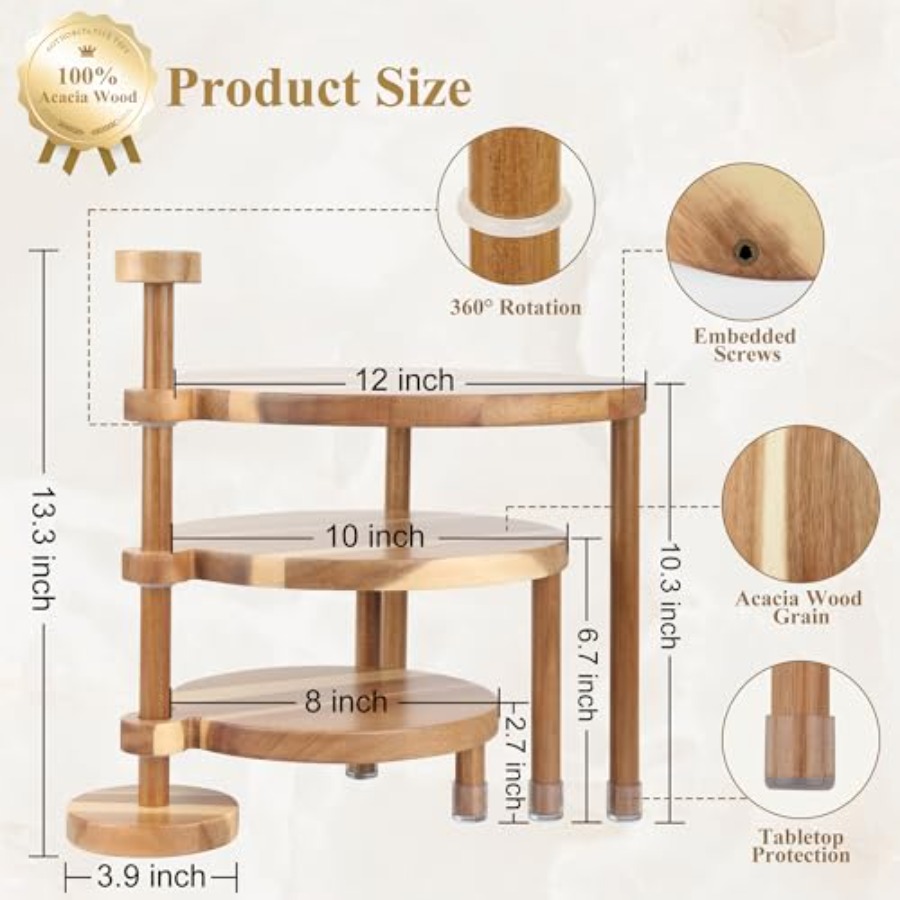 3 Tier Round Cupcake Stand 360 - Cupcake Stand Tier บทวิจารณ์และราคา