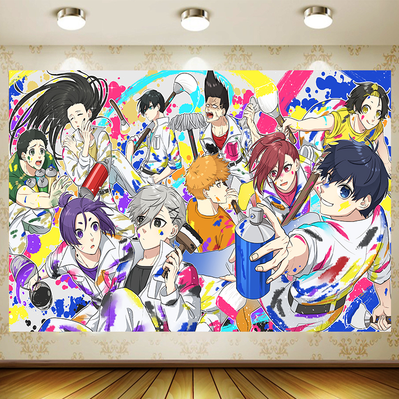 BLUE LOCK boy Backdrop Boy Bir - Table Cloth Disposable บทวิจารณ์และราคา