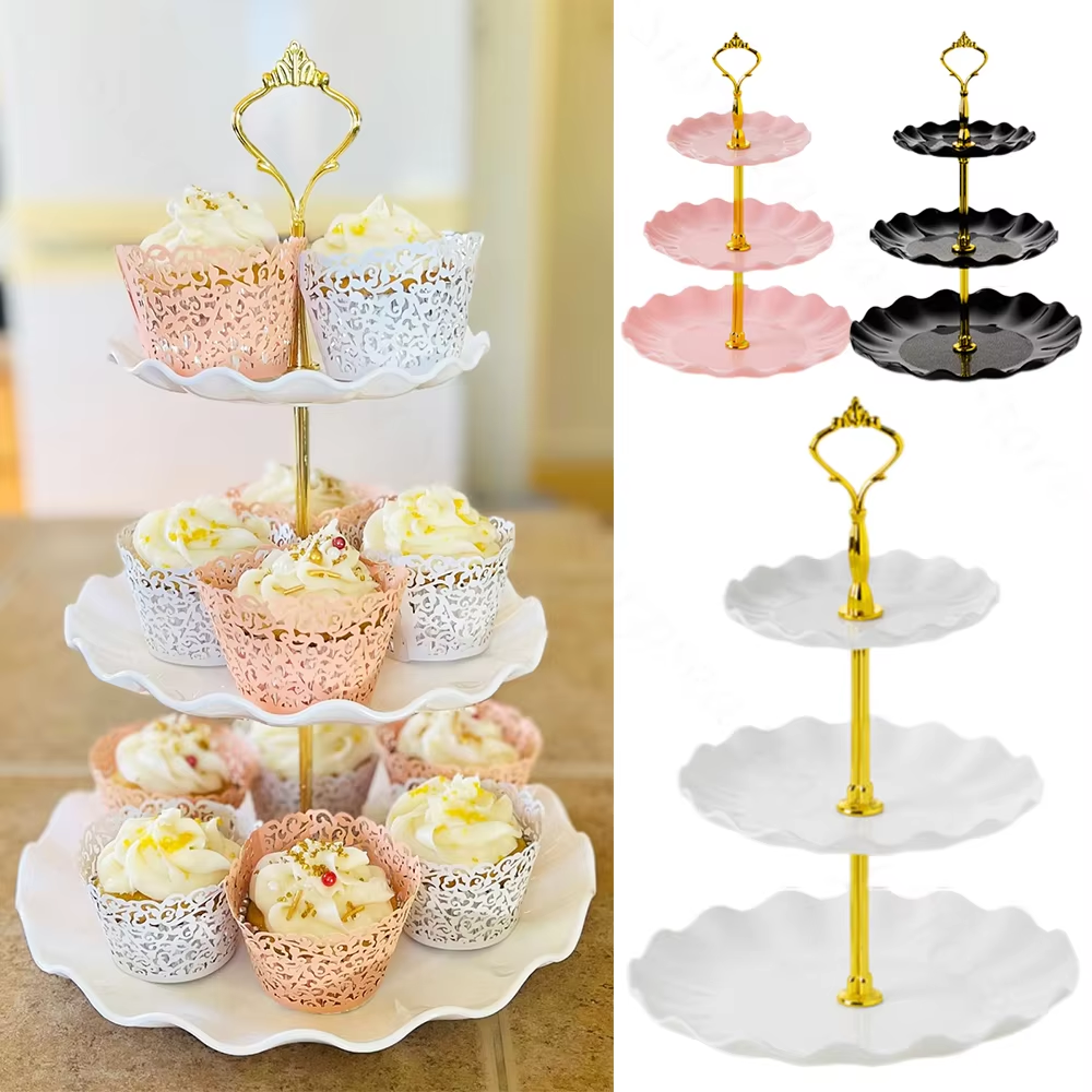 3 Tier Dessert Cupcake Stand W - Cupcake Stand Tier บทวิจารณ์และราคา