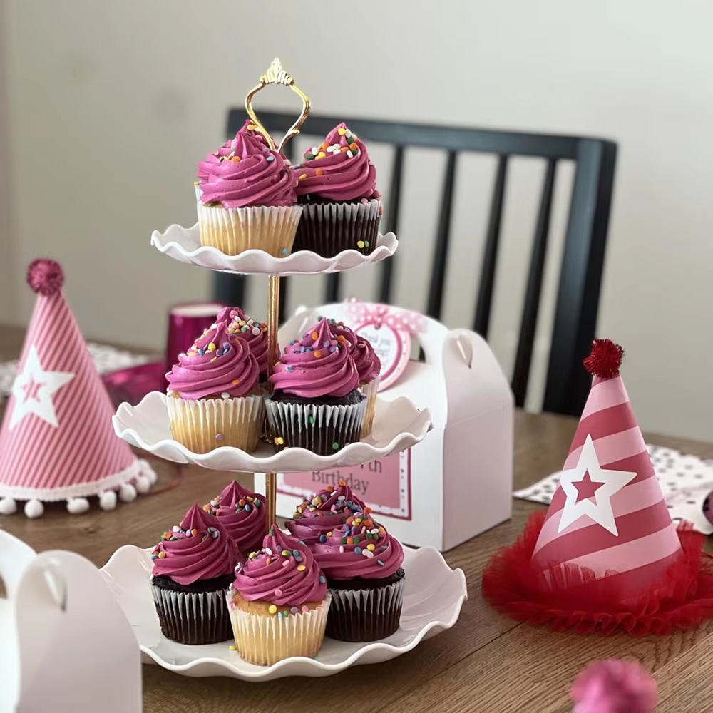 3 Tier Dessert Cupcake Stand W - Cupcake Stand Tier บทวิจารณ์และราคา