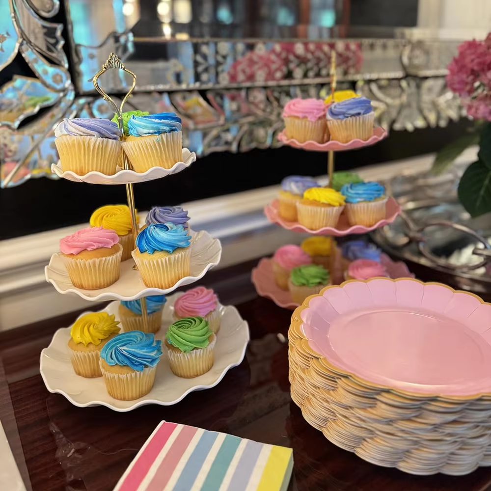 3 Tier Dessert Cupcake Stand W - Cupcake Stand Tier บทวิจารณ์และราคา