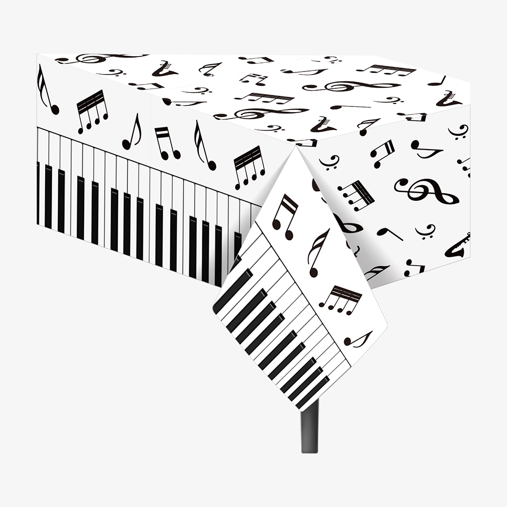 1pc Musical Note Tablecloth Di - Table Cloth Disposable บทวิจารณ์และราคา