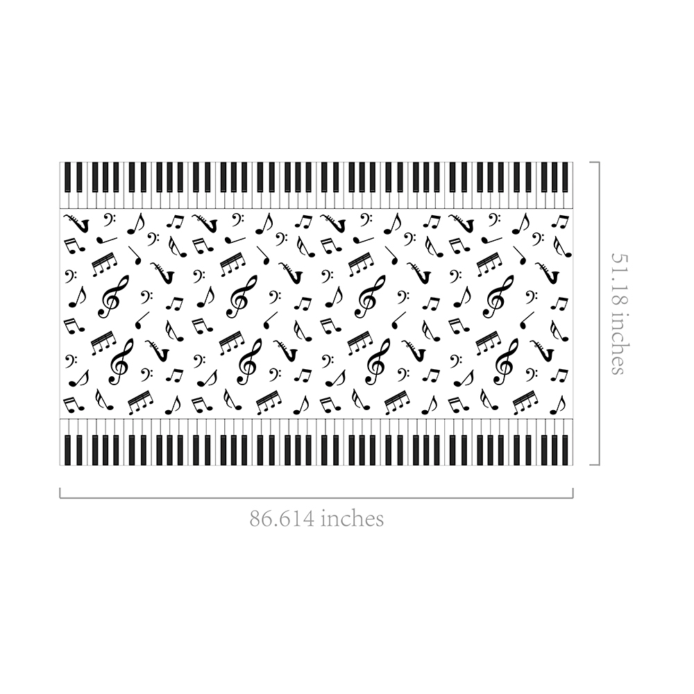 1pc Musical Note Tablecloth Di - Table Cloth Disposable บทวิจารณ์และราคา