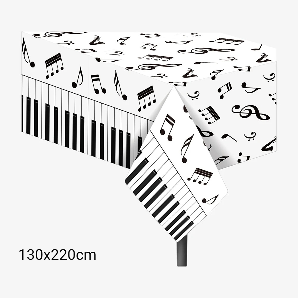 1pc Musical Note Tablecloth Di - Table Cloth Disposable บทวิจารณ์และราคา